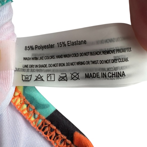 Hilinker Women’s High-Waisted Bikini Cut-Out Sports Crop Top Swimsuit Set, XL - Picture 9 of 14